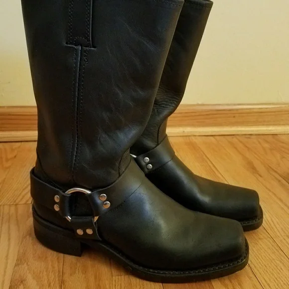 Frye Harness Boots - Black - Gently Used - Picture 2 of 8